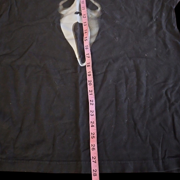 XL Ghostface Mask Scream Black T-shirt - Picture 6 of 7